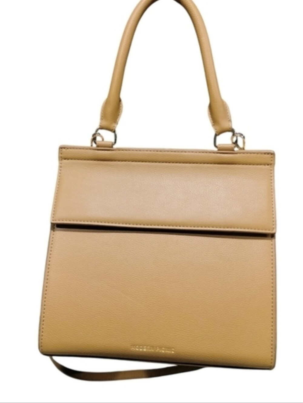 Modern Picnic Insulated Lunch Tote Work Bag |Camel Vegan Leather | Structured | - Picture 2 of 9